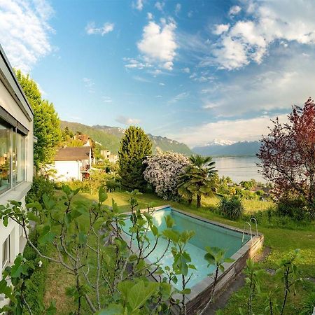 Ground Floor Rooms With Stunning Lake View & Garden Access Montreux Eksteriør billede