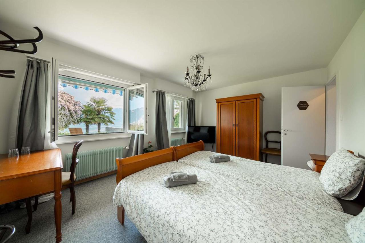 Ground Floor Rooms With Stunning Lake View & Garden Access Montreux Eksteriør billede