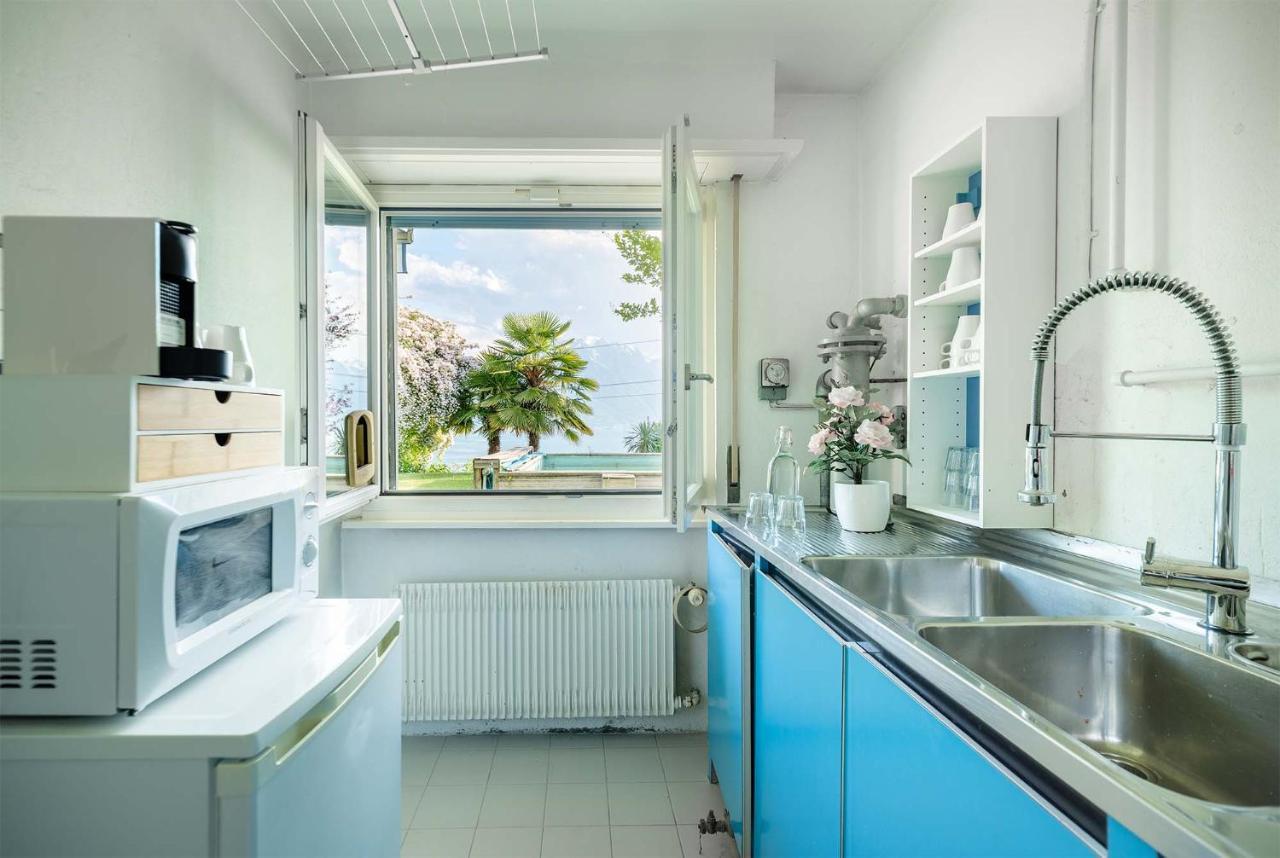 Ground Floor Rooms With Stunning Lake View & Garden Access Montreux Eksteriør billede